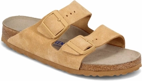 Birkenstock Unisex Arizona Soft Footbed Latte Cream Suede 41 N EU Women's 10-10.5 US/Men's 8-8.5 US