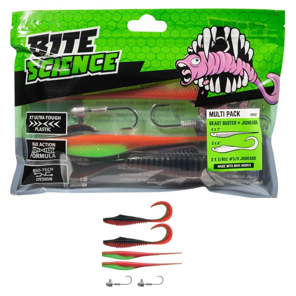 BITE SCIENCE BEAST BUSTER MULTI-PACK WITH JIGHEADS