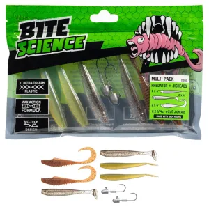 BITE SCIENCE PREDATOR MULTI-PACK WITH JIGHEADS