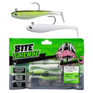 Bite Science Thump Shad Soft Plastics Multi-Colour Packs - NEW