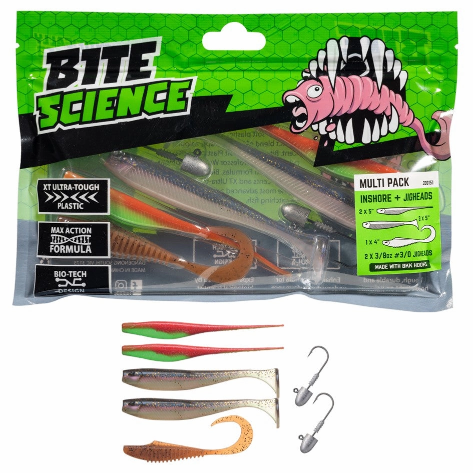 BITE SCIENCE INSHORE MULTI-PACK WITH JIGHEADS