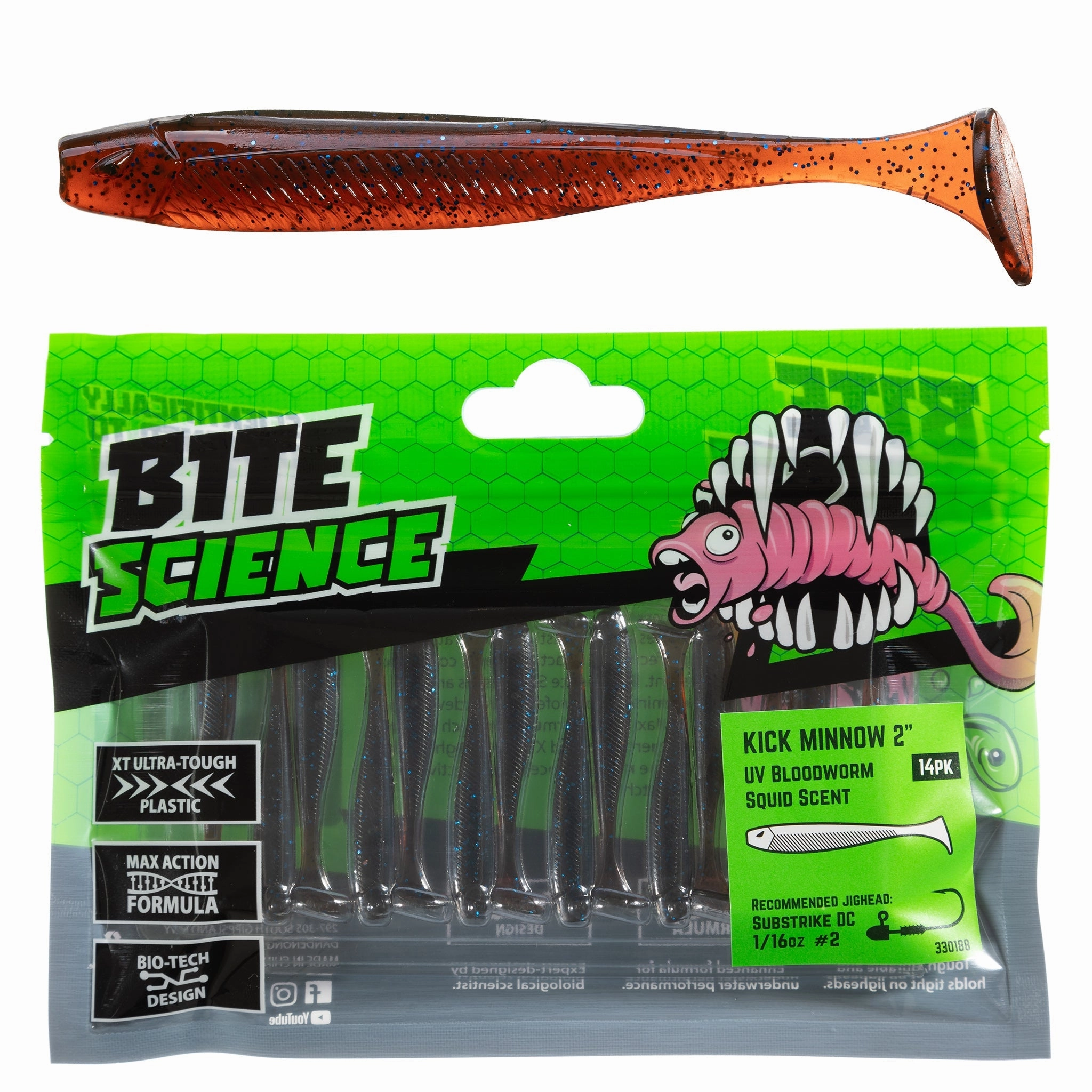 Bite Science Kick Minnow Soft Plastic Lures
