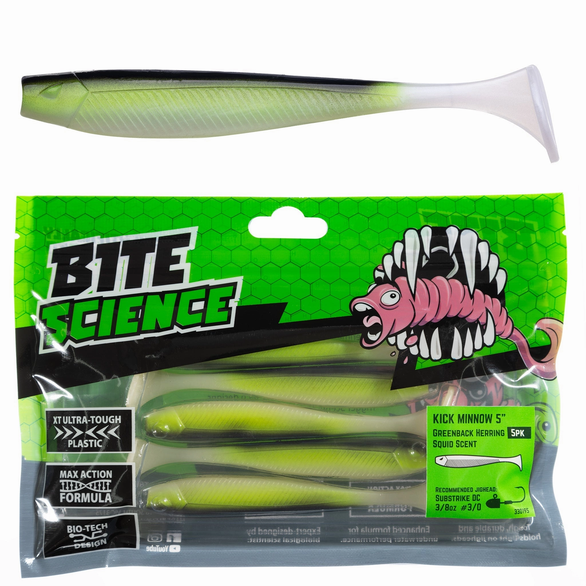 Bite Science Kick Minnow Soft Plastic Lures