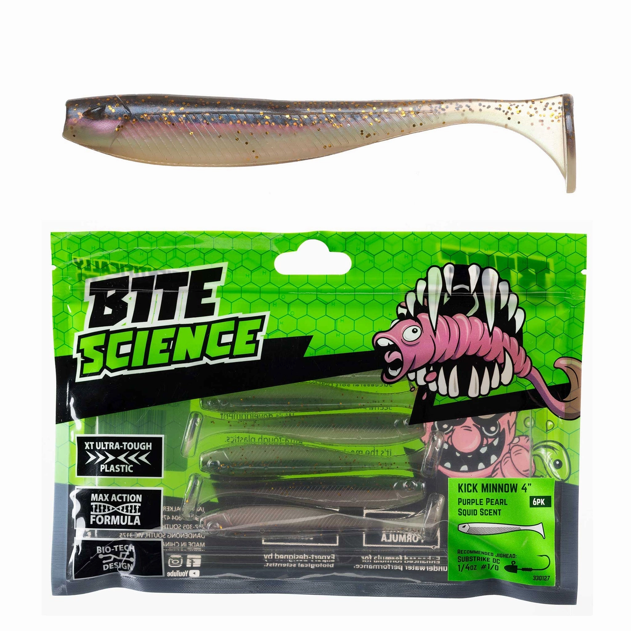 Bite Science Kick Minnow Soft Plastic Lures