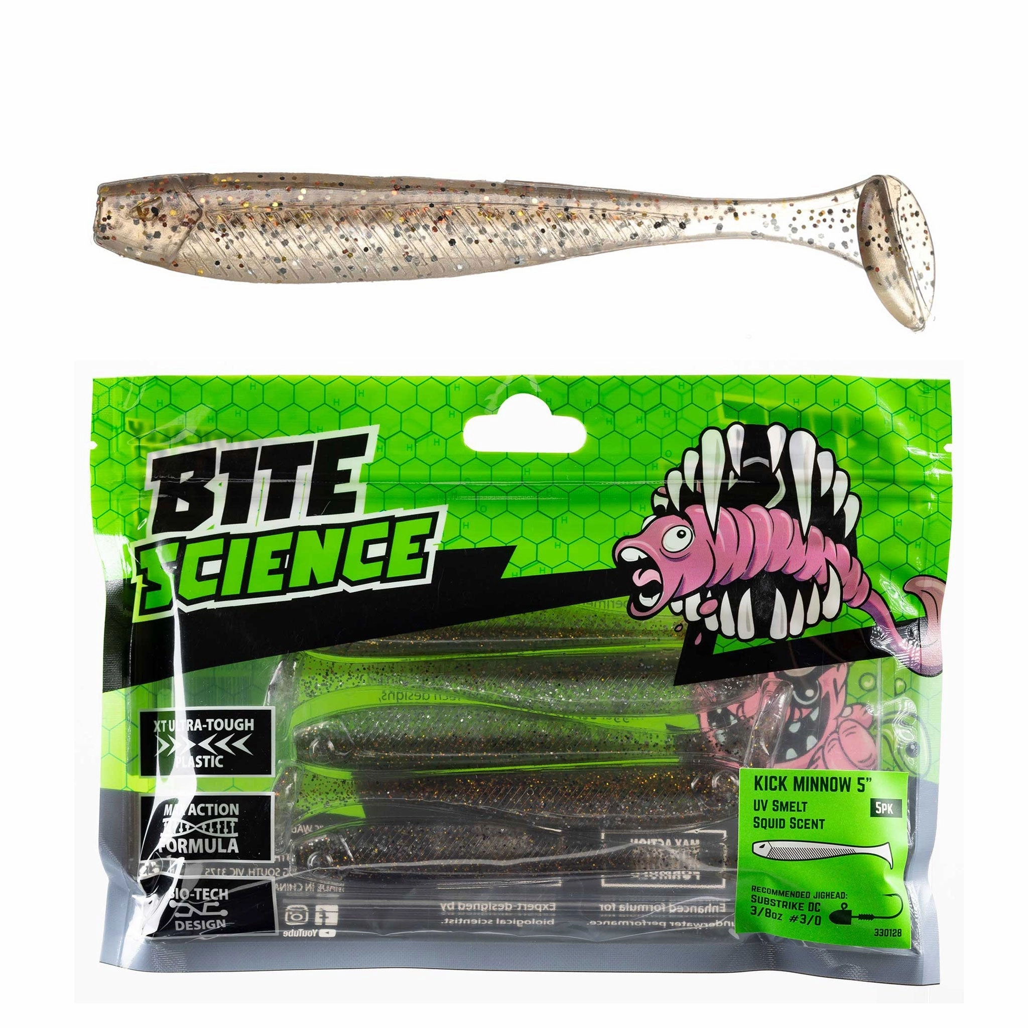 Bite Science Kick Minnow Soft Plastic Lures