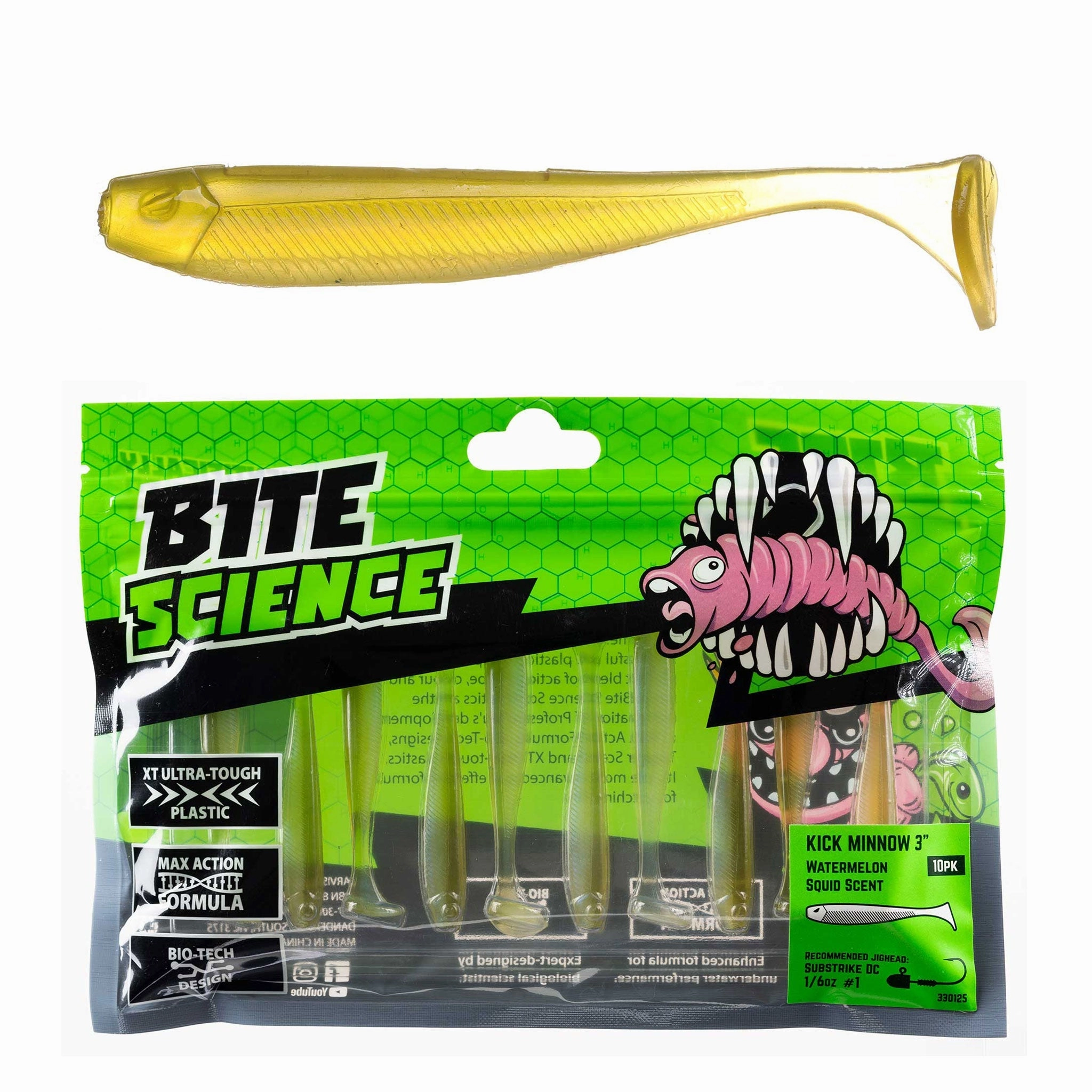 Bite Science Kick Minnow Soft Plastic Lures