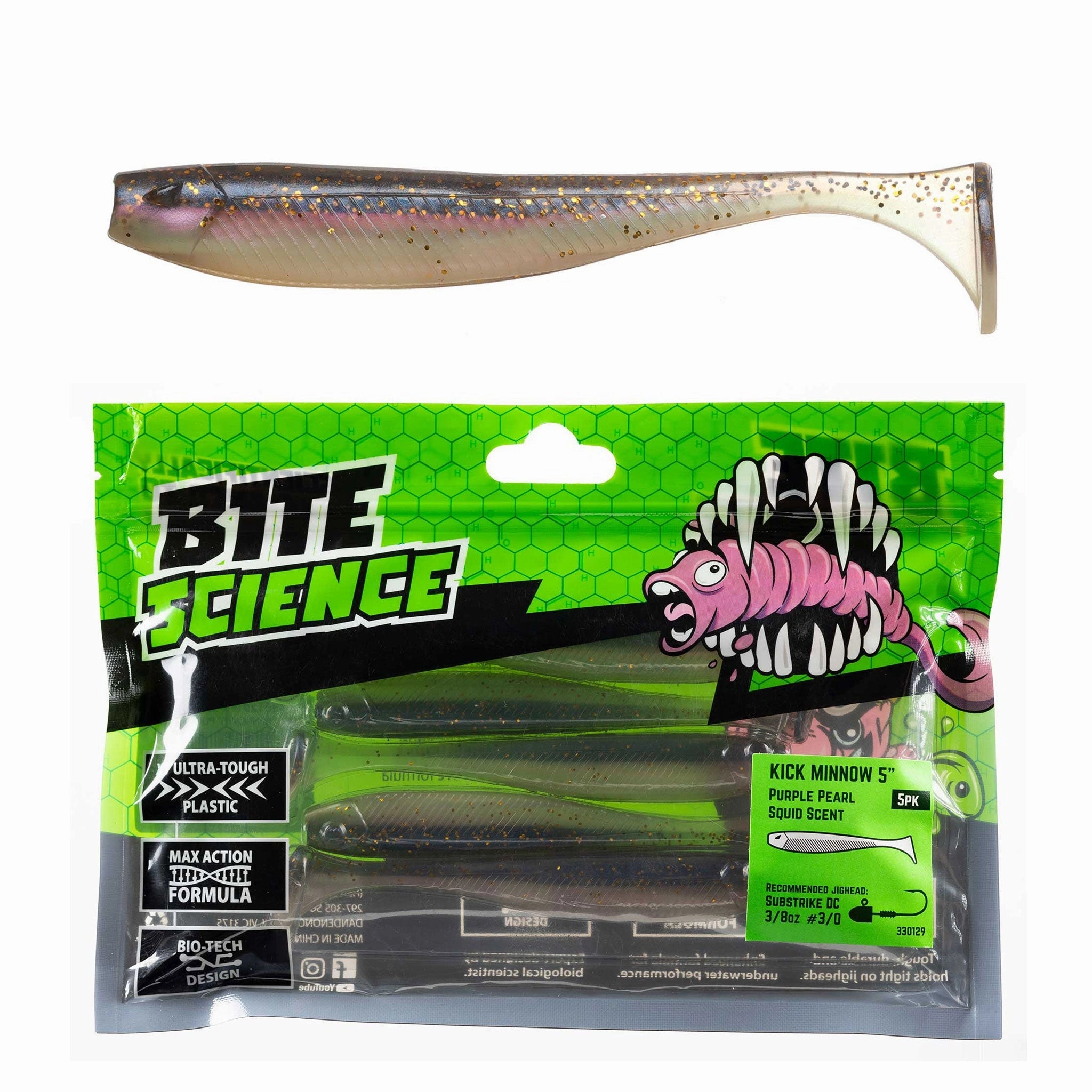 Bite Science Kick Minnow Soft Plastic Lures