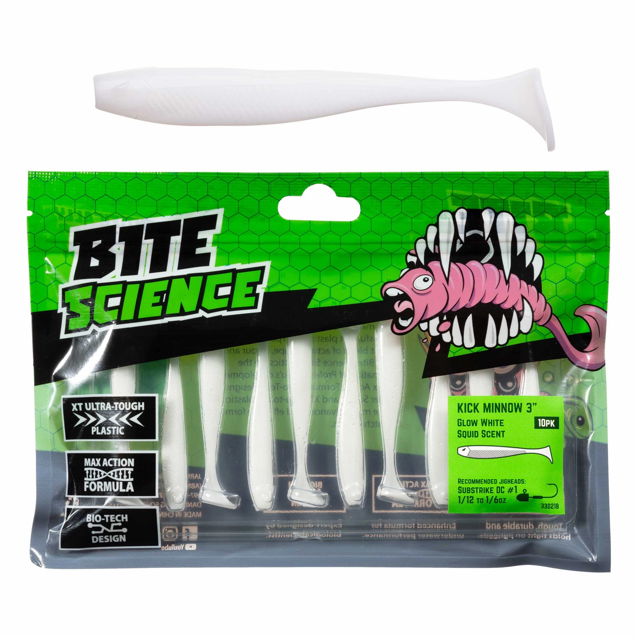 Bite Science Kick Minnow Soft Plastic Lures