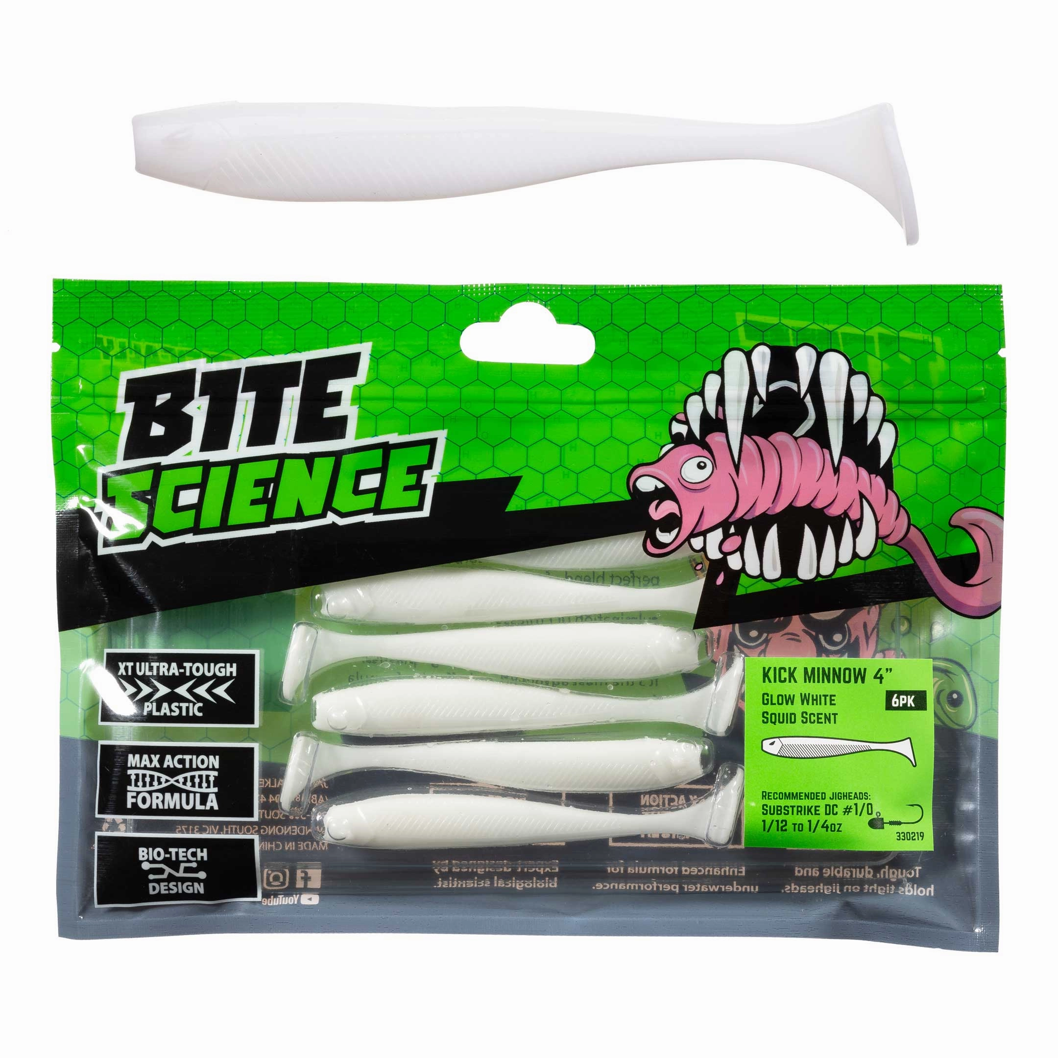 Bite Science Kick Minnow Soft Plastic Lures