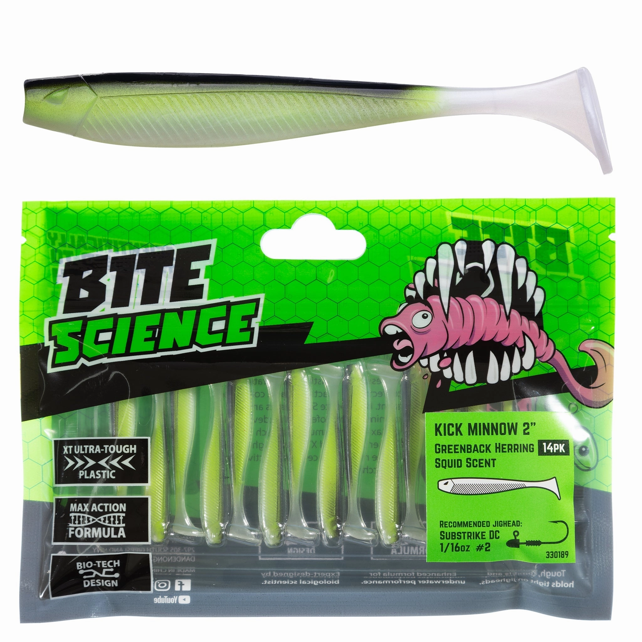 Bite Science Kick Minnow Soft Plastic Lures