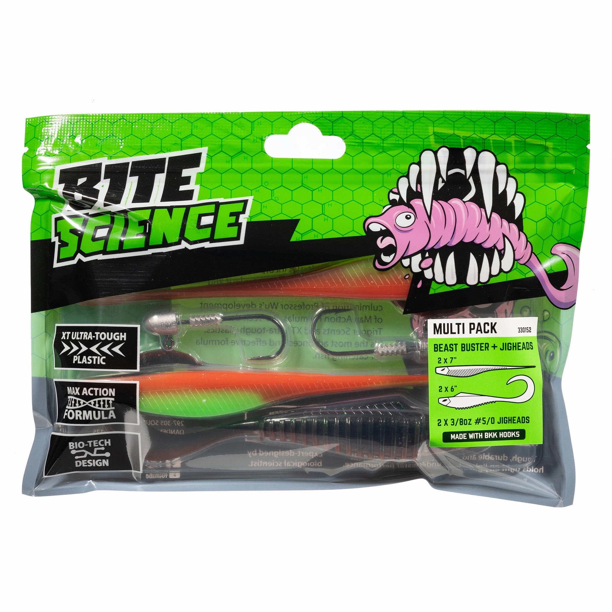 Bite Science Multi-Pack Soft Plastic / Jighead