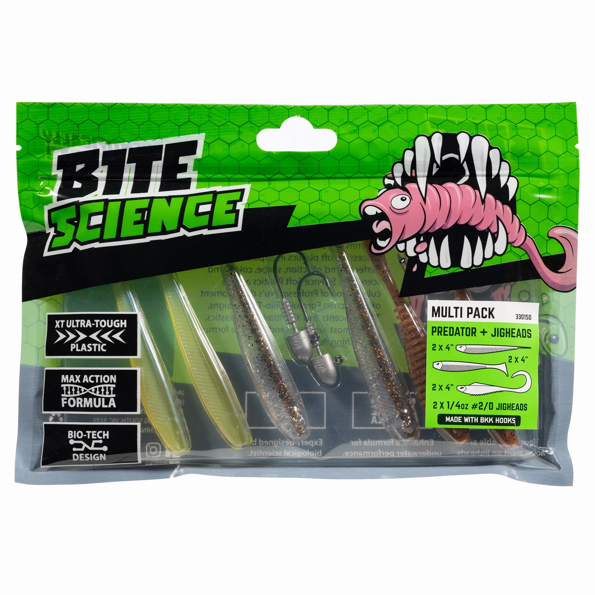 Bite Science Multi-Pack Soft Plastic / Jighead