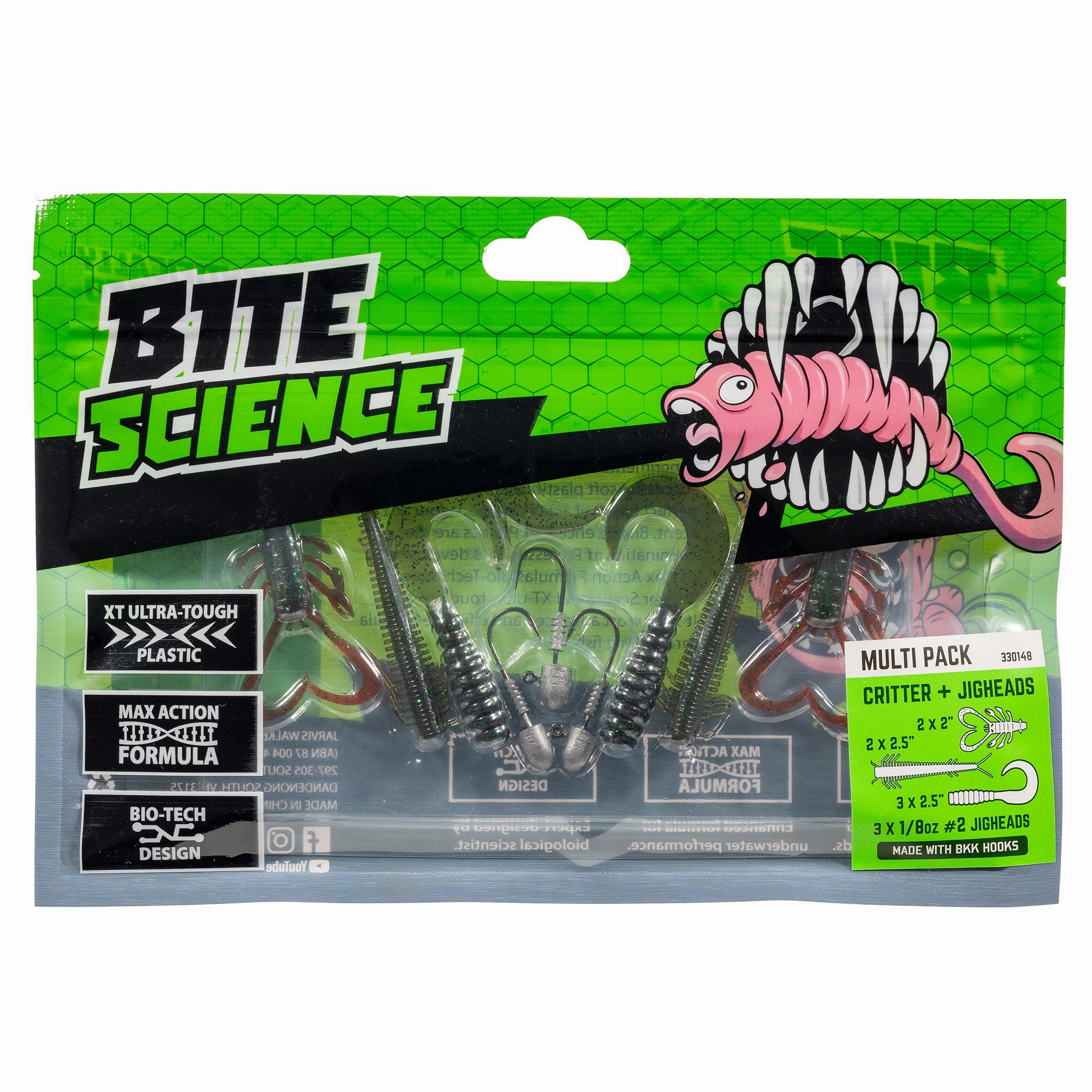 Bite Science Multi-Pack Soft Plastic / Jighead