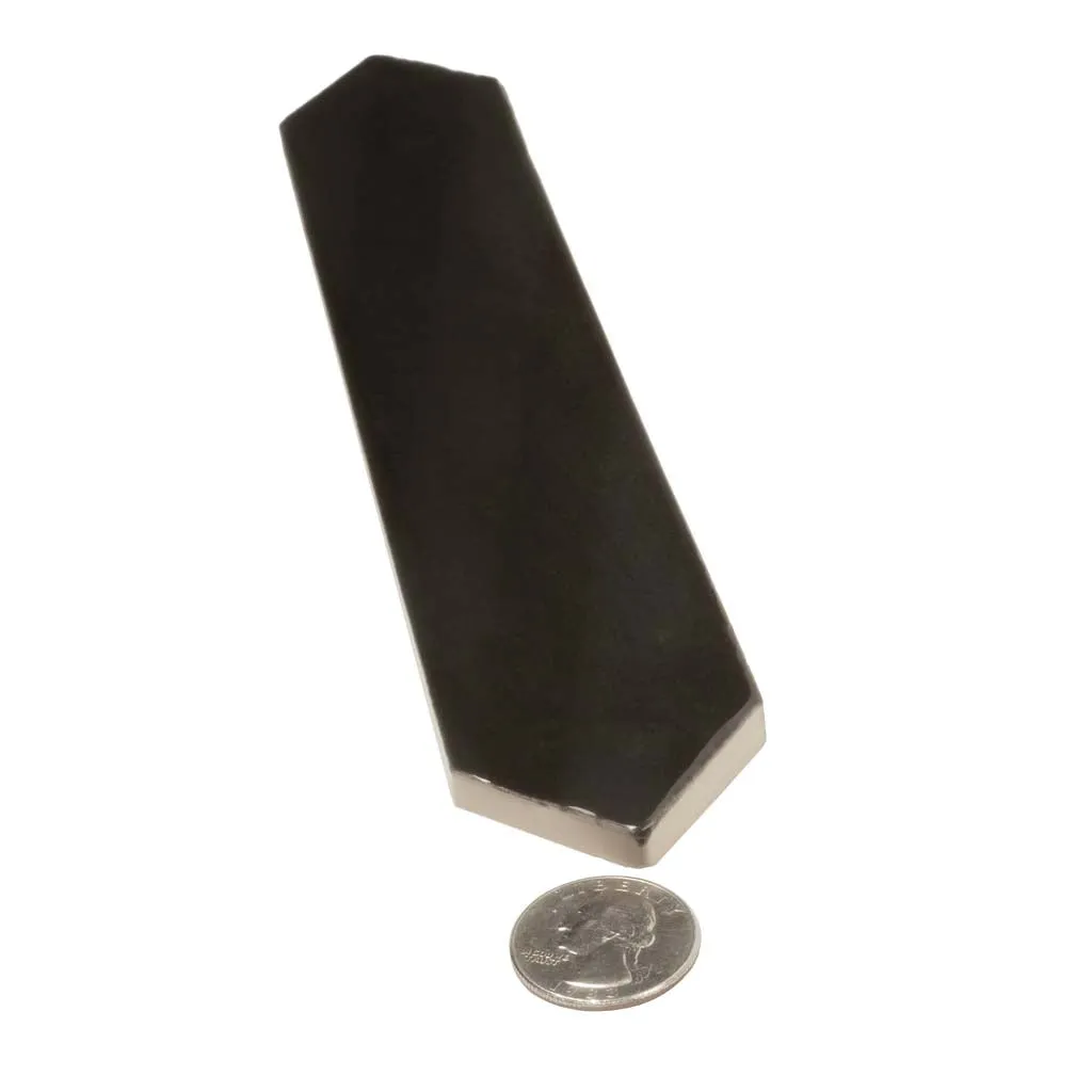 Black 2x10 Glossy Picket Ceramic Tile (23 pack, 2.37 sq ft/case)