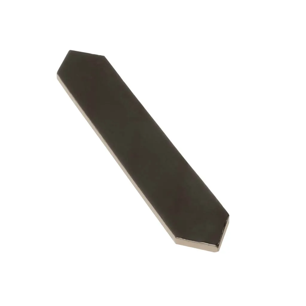 Black 2x10 Glossy Picket Ceramic Tile (23 pack, 2.37 sq ft/case)