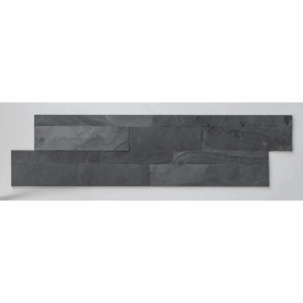 Black Slate Effect Self Adhesive Wall Tile 150x600mm