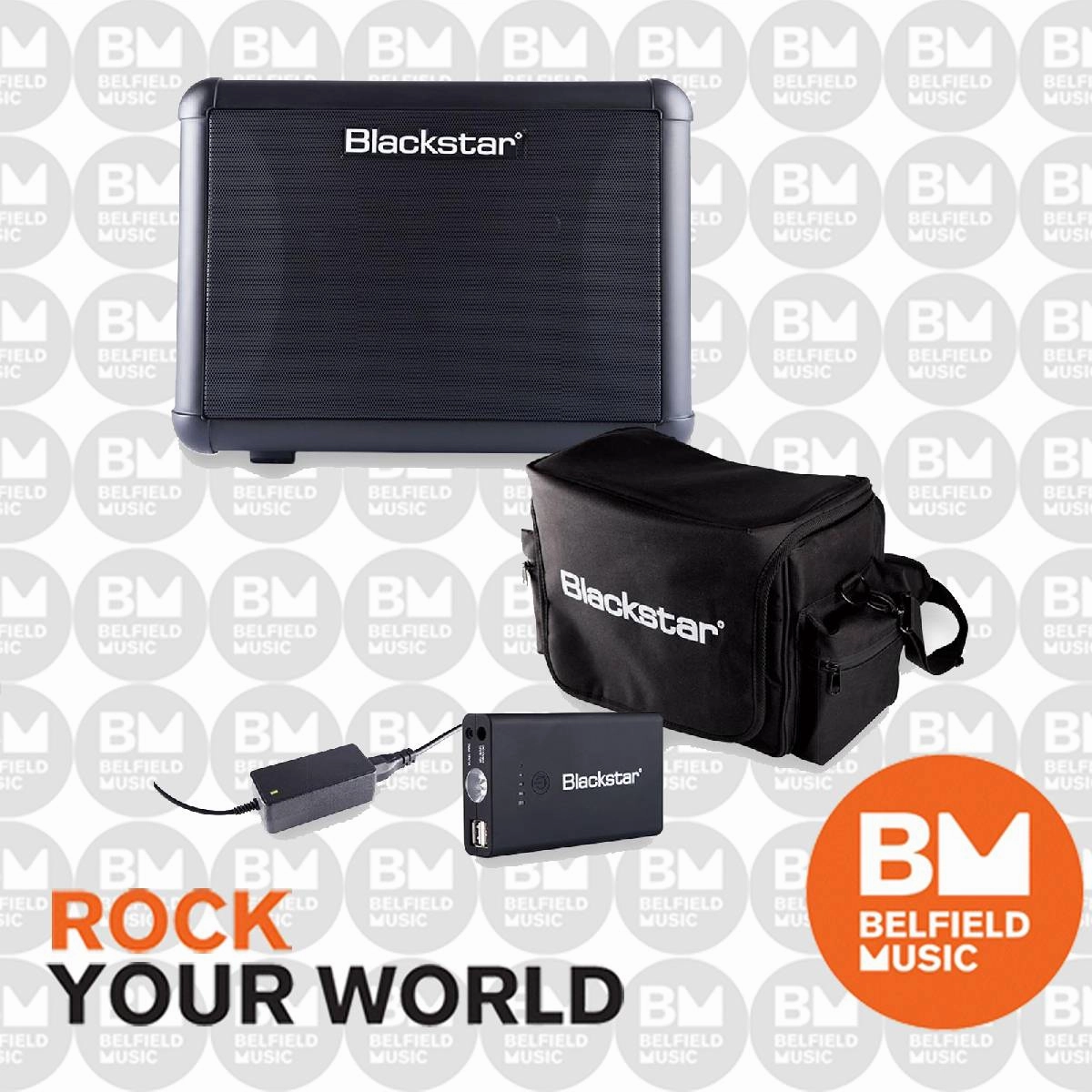 Blackstar SUPERFLY Guitar Amplifier Pack w/ Battery, Bag, & Power Supply