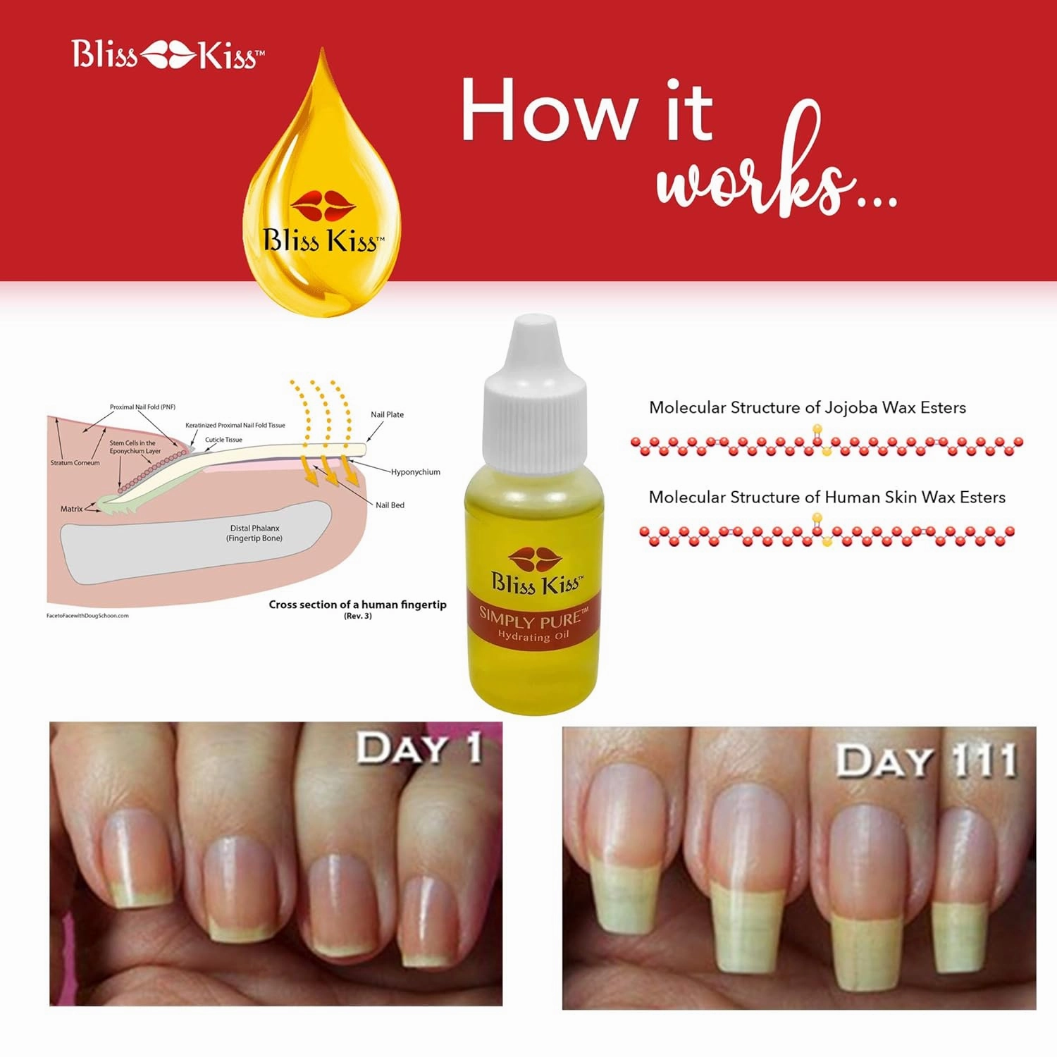 Bliss Kiss Mega Hydration Kit | Easy overnight hydration for your hands and nails (Crisp, Medium)