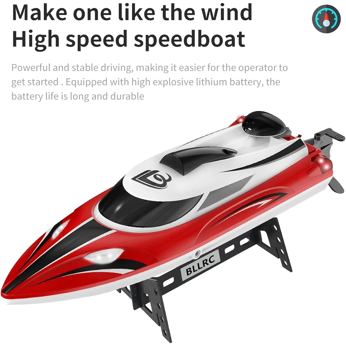 BLLRC L100 Remote Control Boat High Horsepower High Speed Speed Boat Boat Water Electric Competition Yacht Red