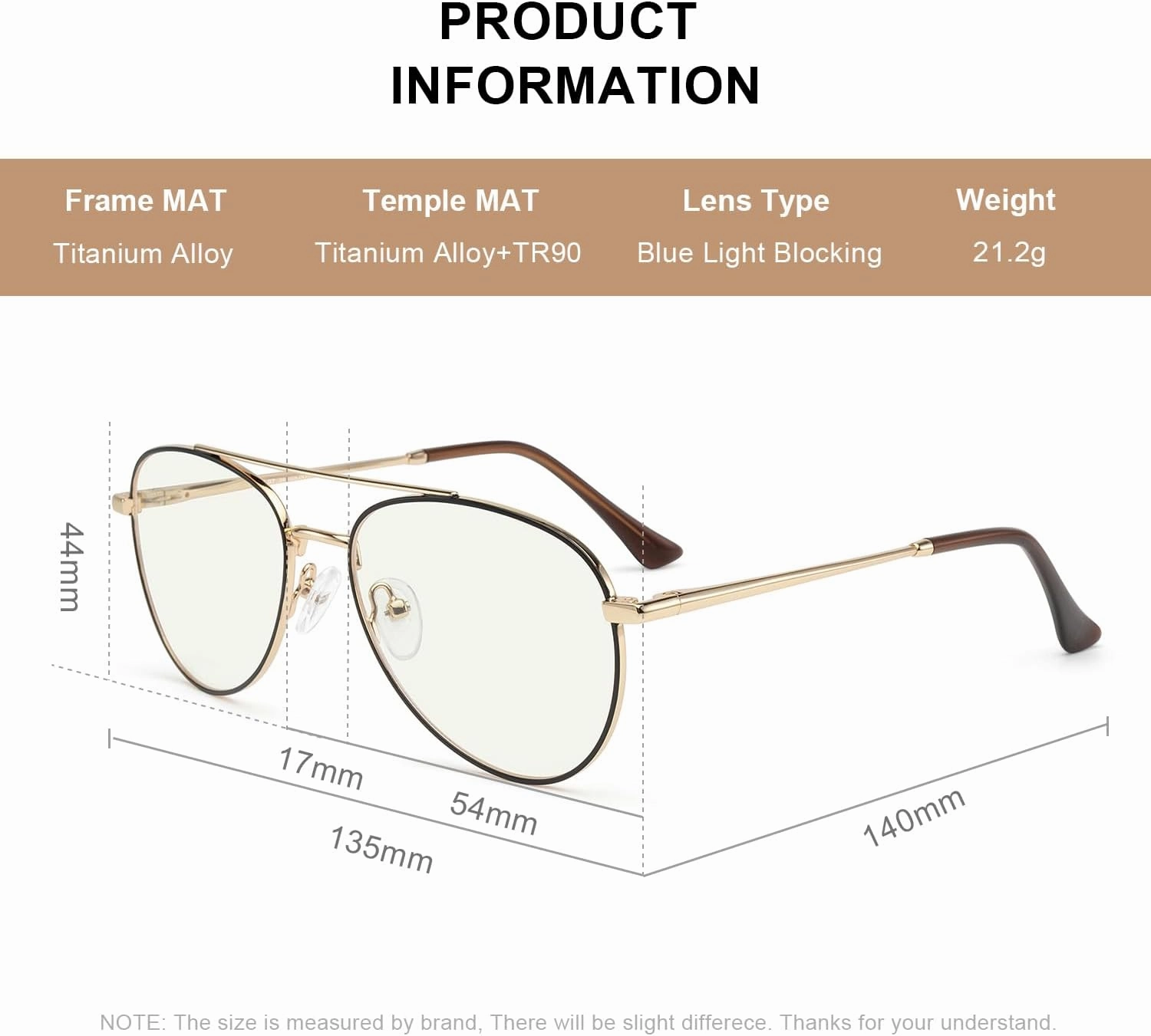 Blue Light Aviator Reading Glasses for men Women Metal Frame Spring Temple Computer Glasses