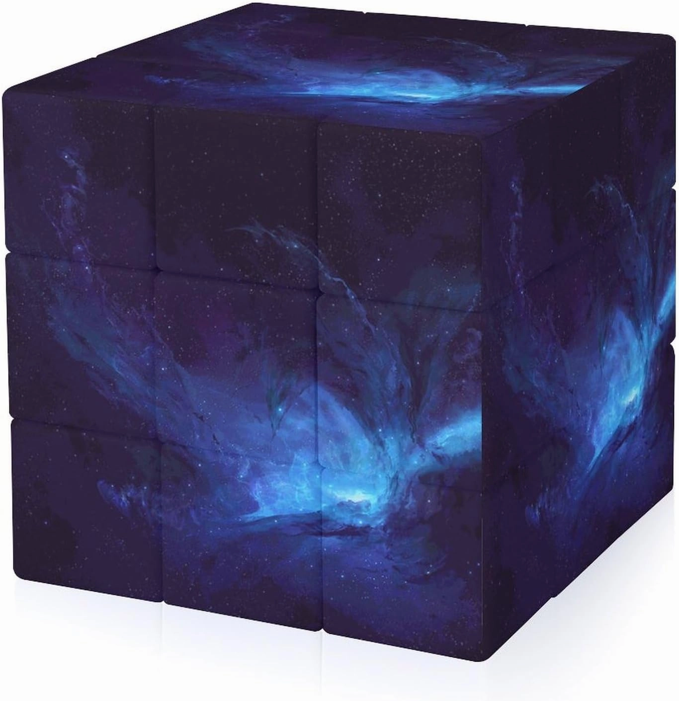 Blue Starry Sky Funny 3x3x3 Cube Smooth Lightweight Puzzle for Adult Graphic Printing Travel