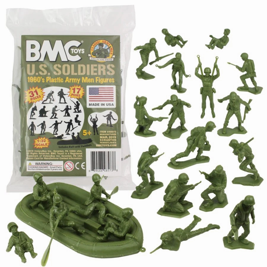 BMC Toys 48573 Plastic WWII Army Men US Soldiers