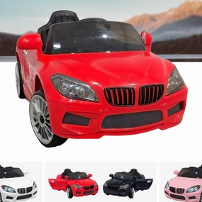 BMW M6 Coupe Style Ride On Car In Red - 12V 2WD