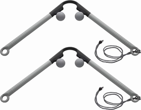 Body Back AccuMassage - Dual Pressure Point Massage Tool & Massage Hammer - 2 in 1 Design - Shiatsu Neck Massager Tool, Golf Ball Percussion Massager for Deep Tissue (2 Pack)