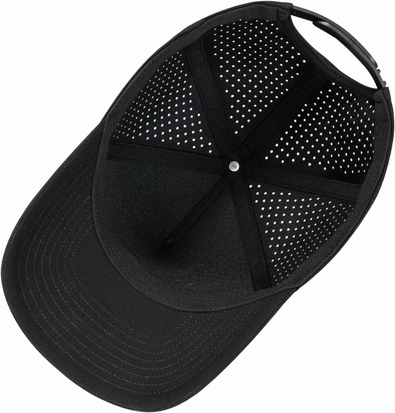 BOTVELA Men Adjustable Snapback Baseball Cap Vented Performance Laser Cut Mesh Hat