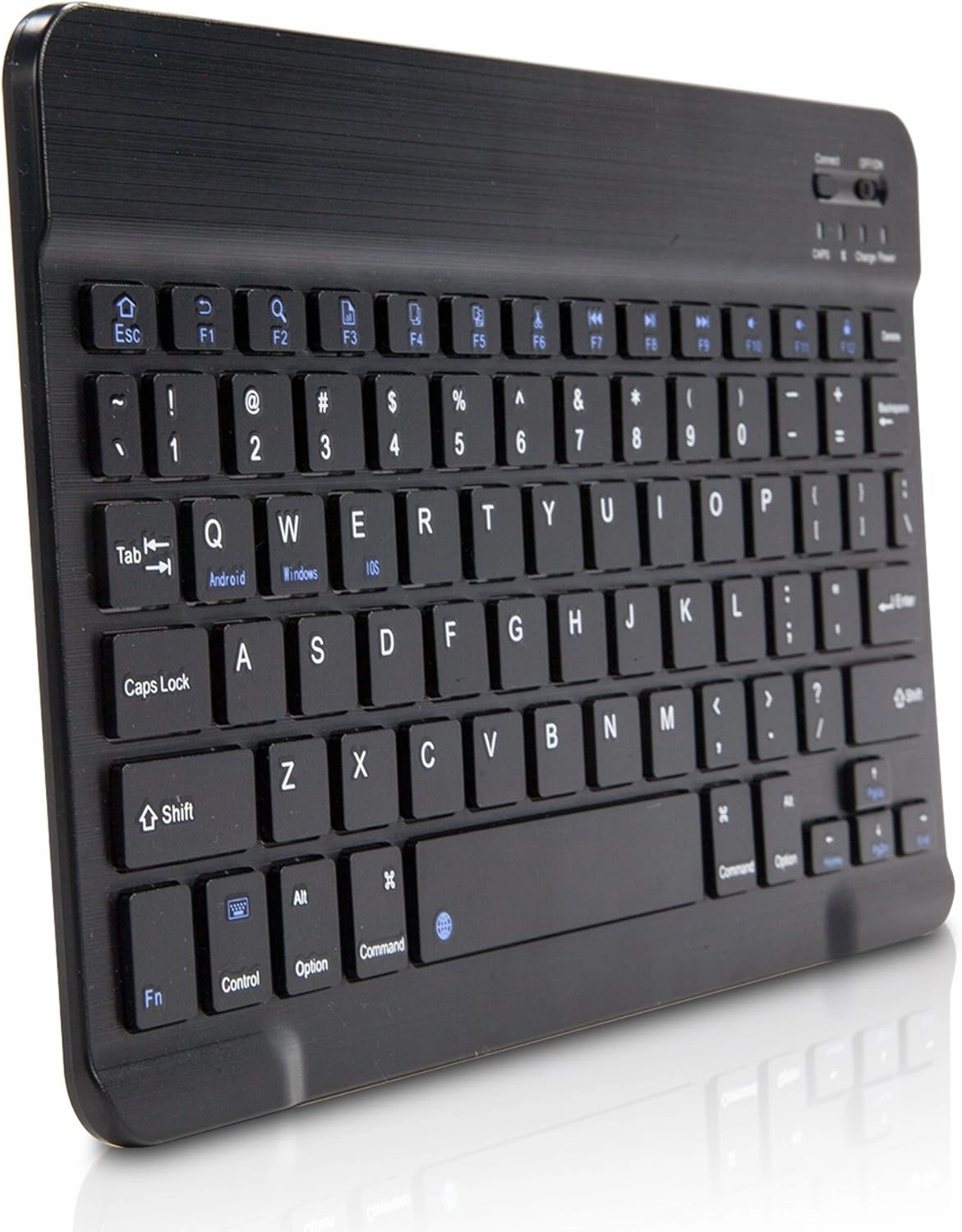BoxWave Keyboard Compatible with Meizu 21 - SlimKeys Bluetooth Keyboard, Portable Thin with Chiclet-Style Keys - Jet Black
