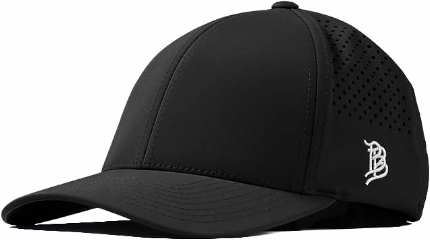 Branded Bills Bare Performance Hat, with Flexfit Sweatband, Adjustable Snapback, Comfort Stretch, Quick Dry, Water Repellent