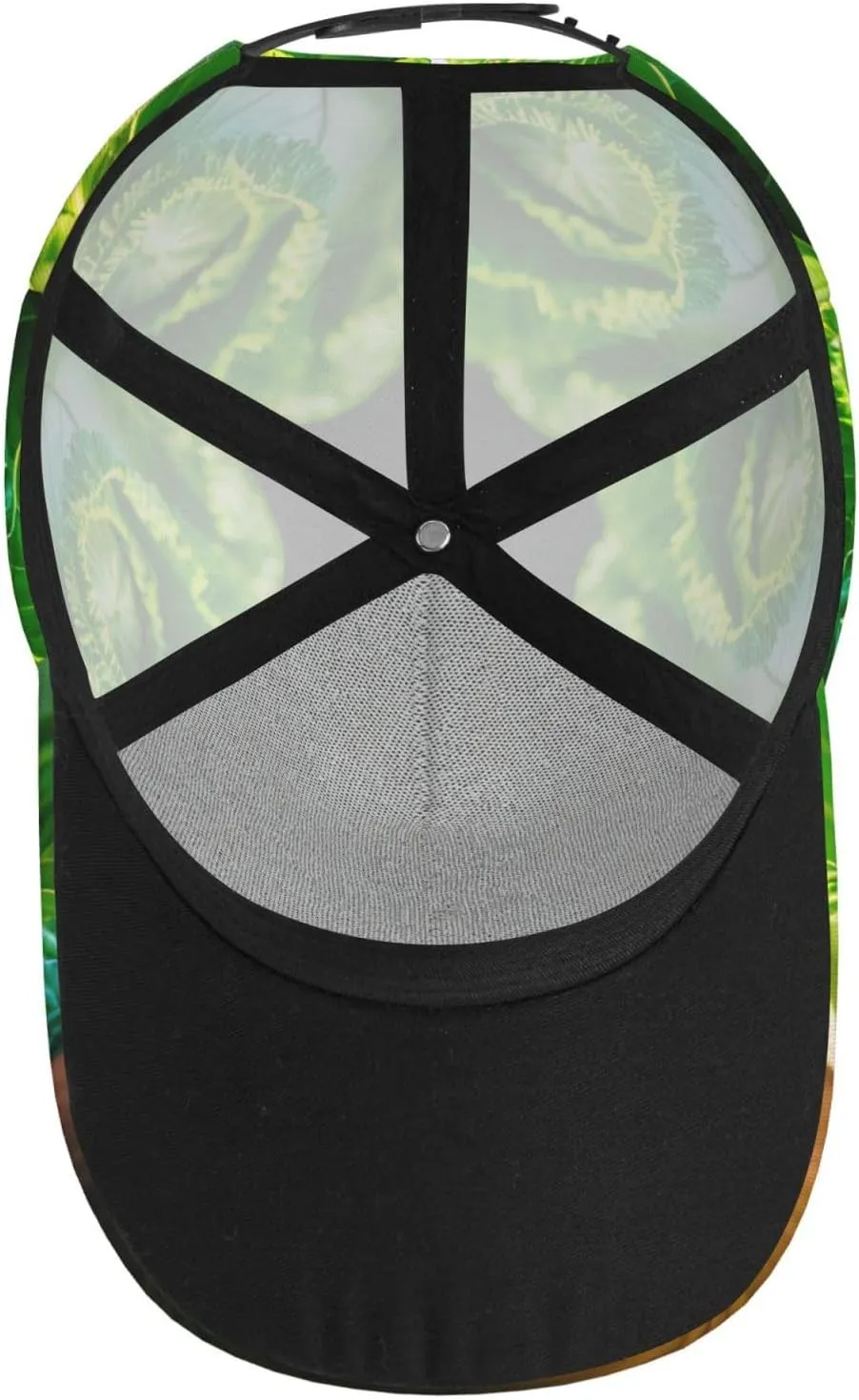 Bright Cabbage Printing 1 Pcs Summer Baseball Caps Golf Dad Hats,Ajustable Stylish Twill Design Ball Cap for Men Women