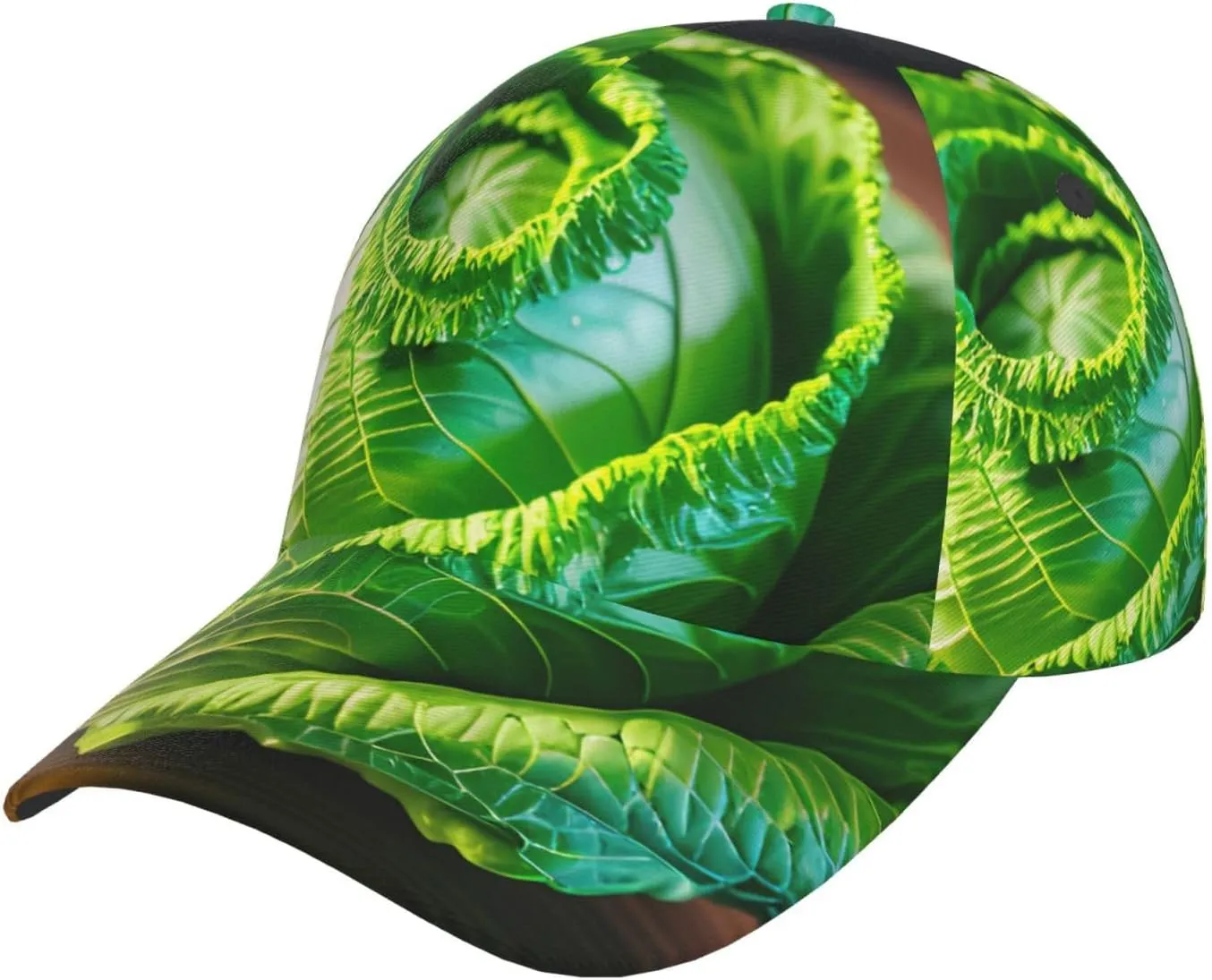 Bright Cabbage Unisex Baseball Cap - Adjustable & Breathable Hat for Daily Use, Outdoor Activities, and Travel, Black