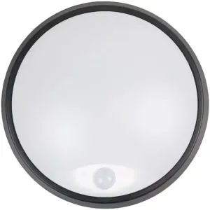 Bright Source Outdoor 10W LED Black Circle Bulkhead, IP44, 1000lm, PIR Motion Sensor, 3CCT 3000K 4000K 6000K- new but open box, no instructions