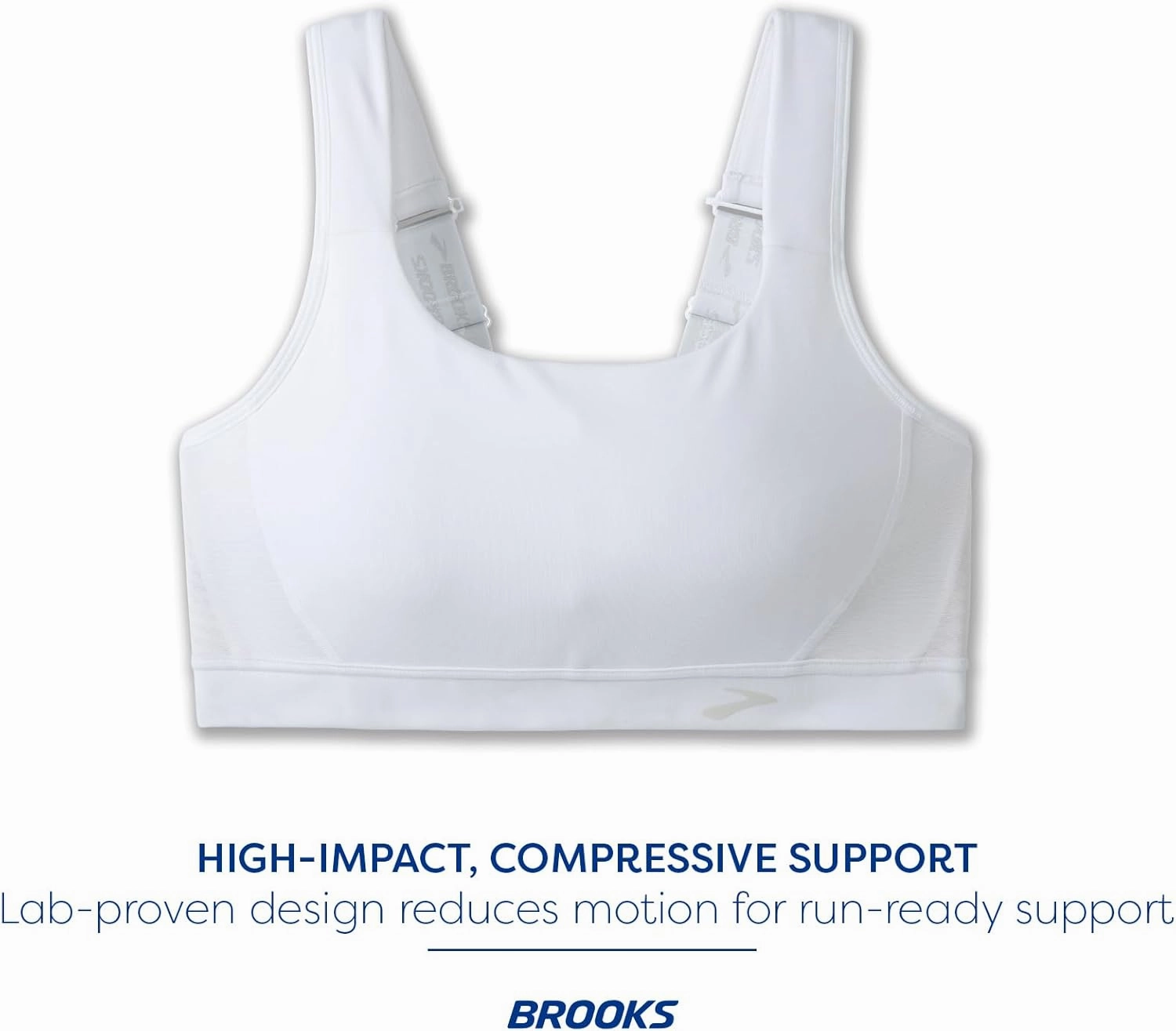 Brooks Women's Convertible 2.0 Sports Bra for High Impact Running, Workouts and Sports with Maximum Support
