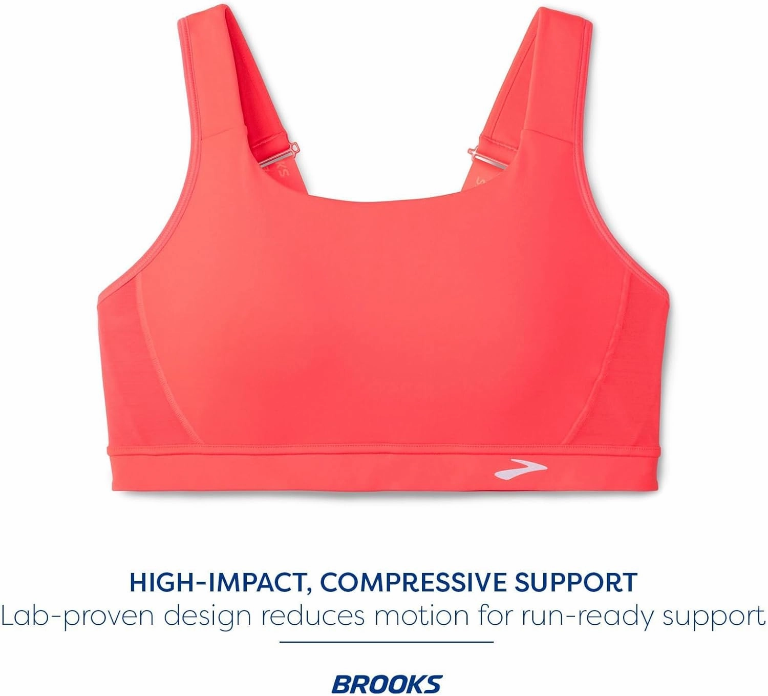 Brooks Women's Convertible 2.0 Sports Bra for High Impact Running, Workouts and Sports with Maximum Support