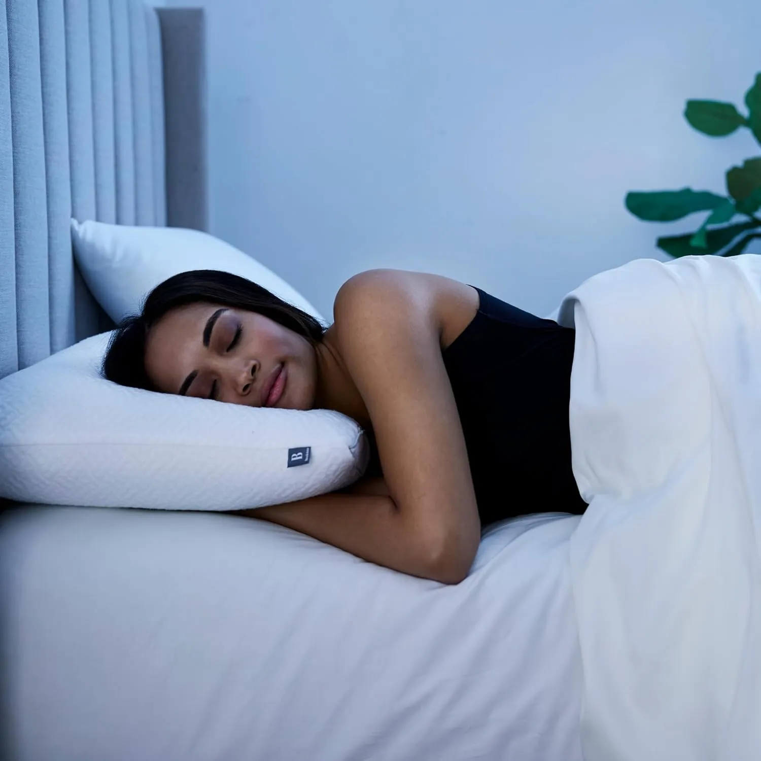 Brookstone Layer Adjustable Pillow | L Shape Zipper Allows 3 Adjustable Layers of Foam Clusters for Firm, Medium or Soft Pillow for Sleeping | 15 Combinations of Layers for Desired Support & Comfort