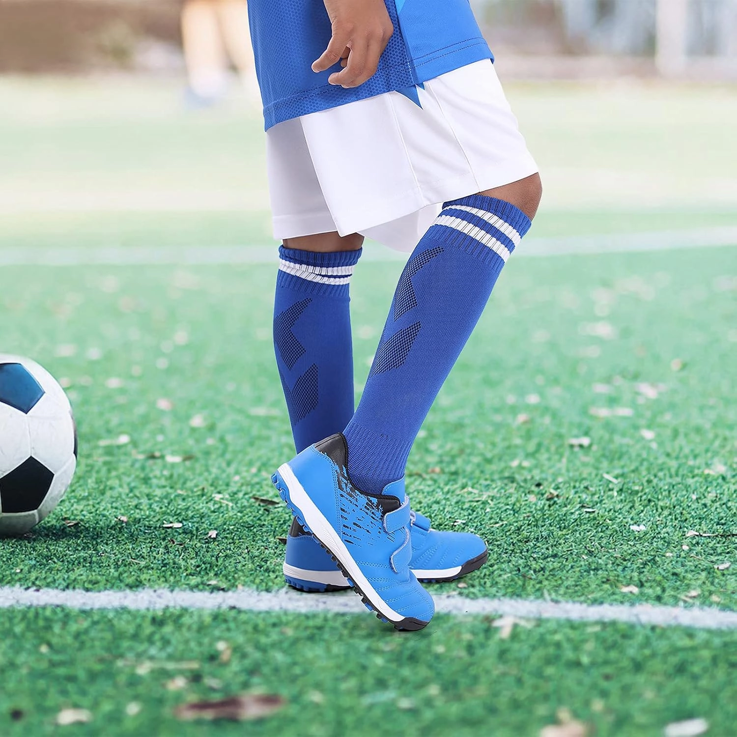 brooman Kids Comfortable Turf Soccer Shoes Athletic Football Shoes