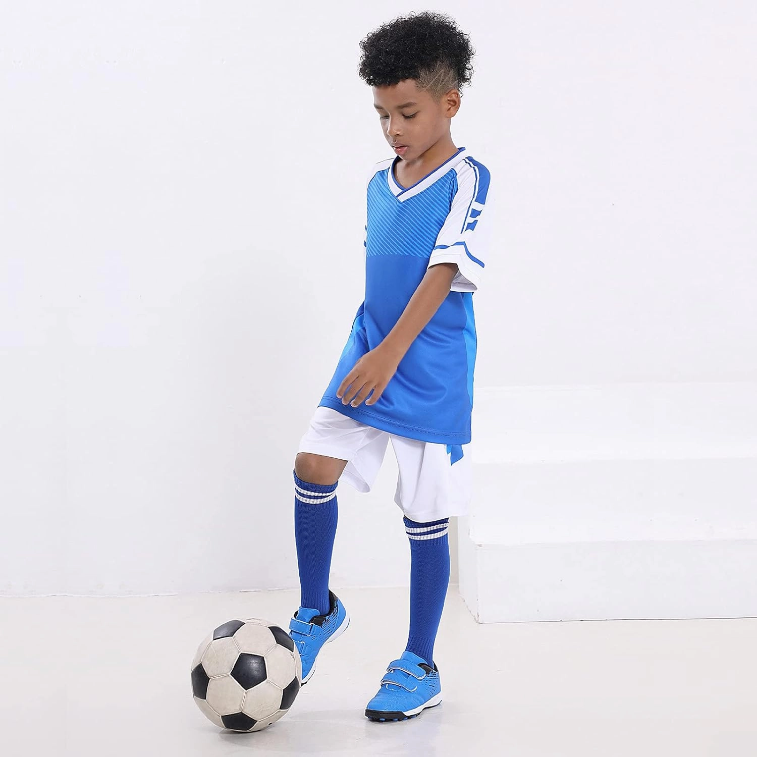 brooman Kids Comfortable Turf Soccer Shoes Athletic Football Shoes