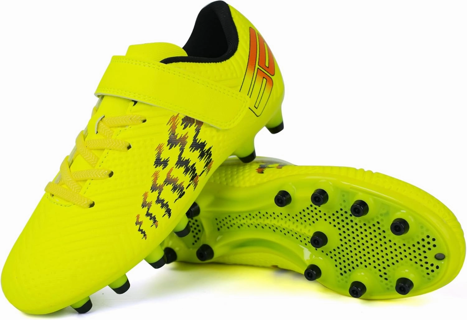 brooman Kids Firm Ground Soccer Cleats Boys Girls Football Shoes
