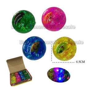 Bulk Light Up Fish Bounce Balls For Kids - Assorted
