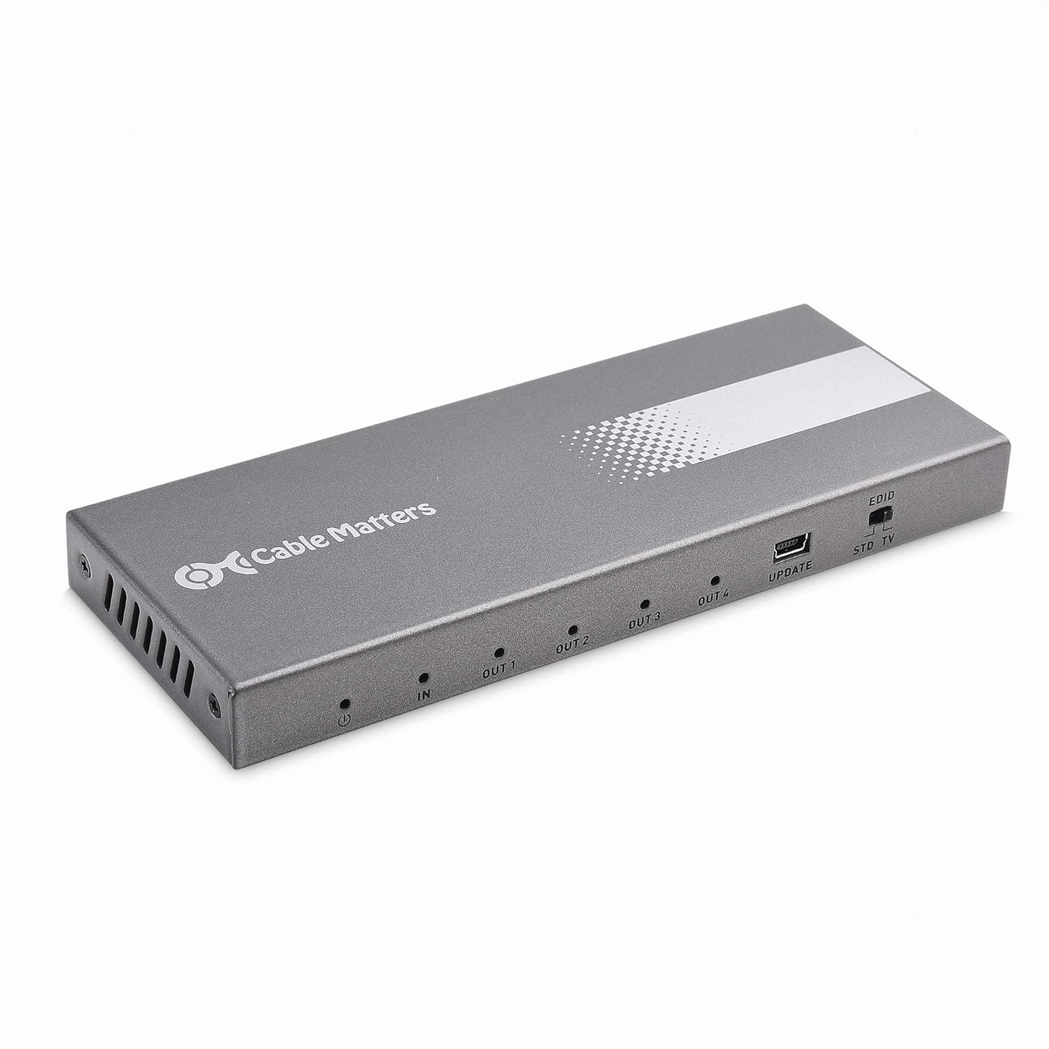 Cable Matters 4K 60Hz 4 Port HDMI Splitter 1 in 4 Out - Support 18Gbps HDMI 2.0 and HDR