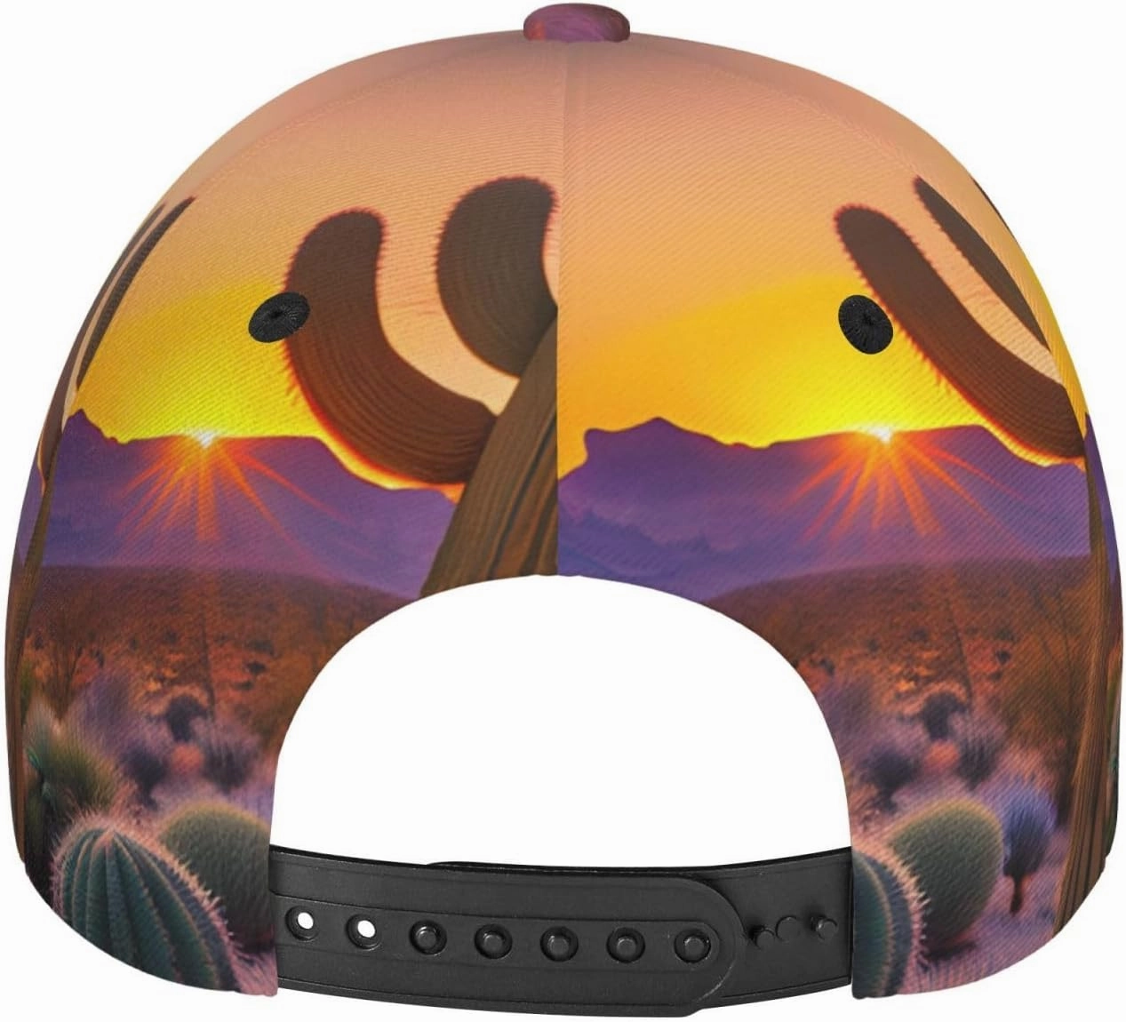 Cactus Desert Sunsets Printing Stylish Baseball Cap Adjustable Size for Running Workouts and Outdoor Activities All Seasons