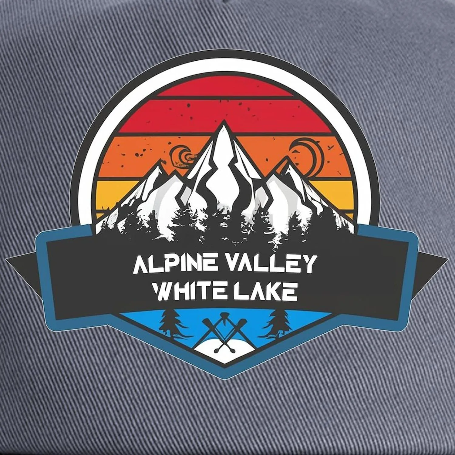 CafePress Alpine Valley White Lake Michigan Adjustable Baseball Cap