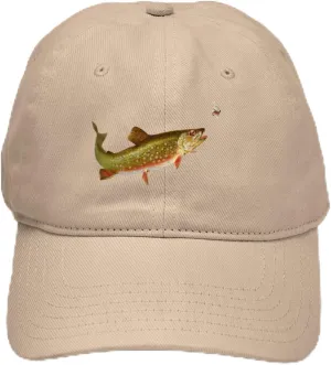 CafePress Vintage Trout Fishing Illustration Adjustable Baseball Cap