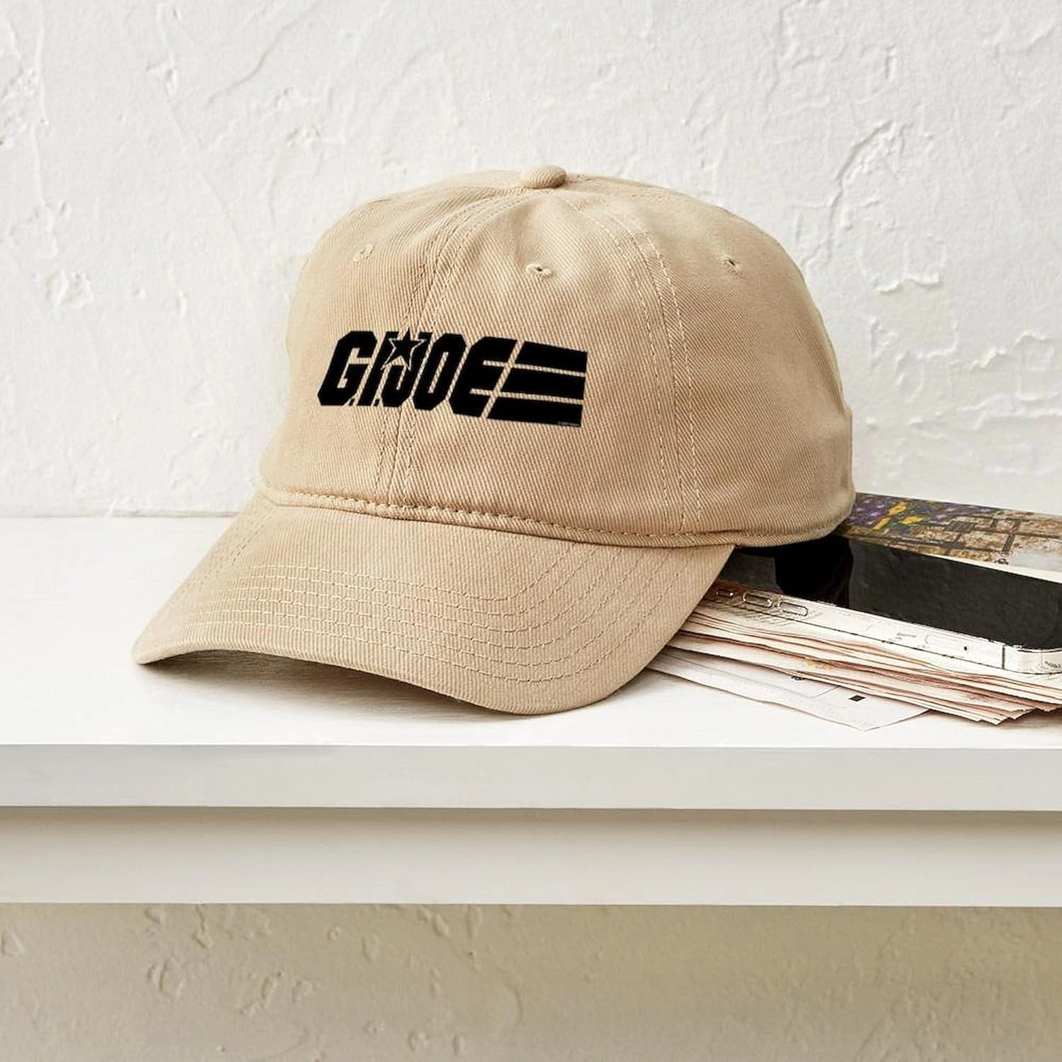 CafePress G.I. Joe Logo Black Adjustable Baseball Cap