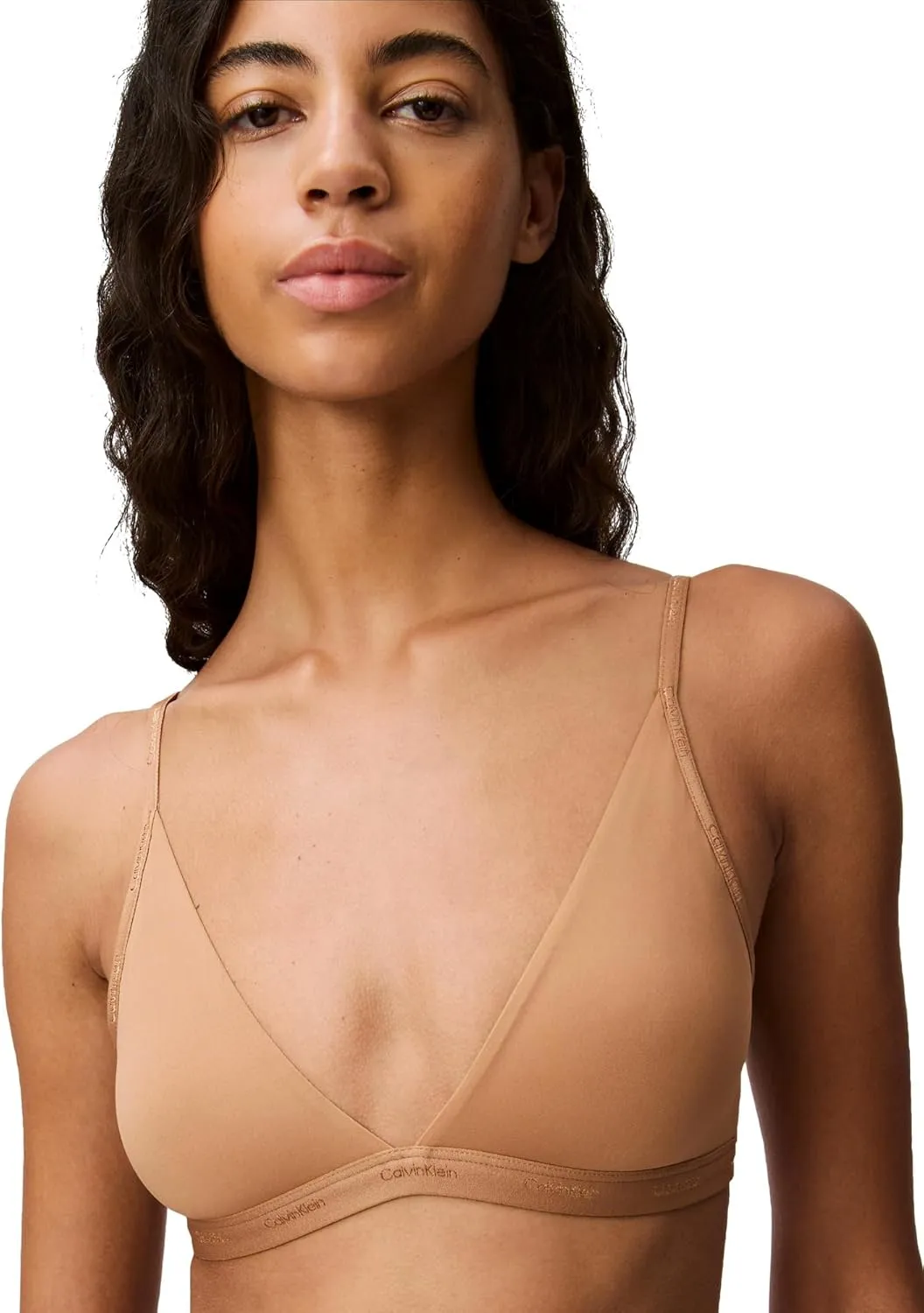 Calvin Klein Women's Form to Body Lightly Lined Triangle Bralette