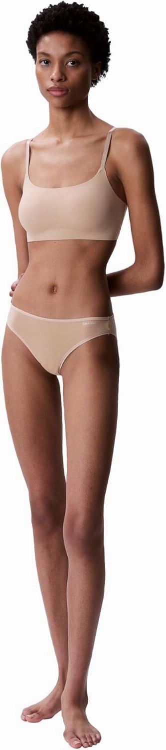 Calvin Klein Women's Invisibles Comfort Seamless Adjustable Skinny Strap Bralette Bra