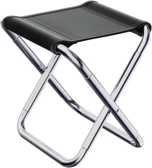 Camping Stool Folding Stool Small Bench Aluminum Alloy Bracket Chair Lightweight Fishing Stool Outdoor