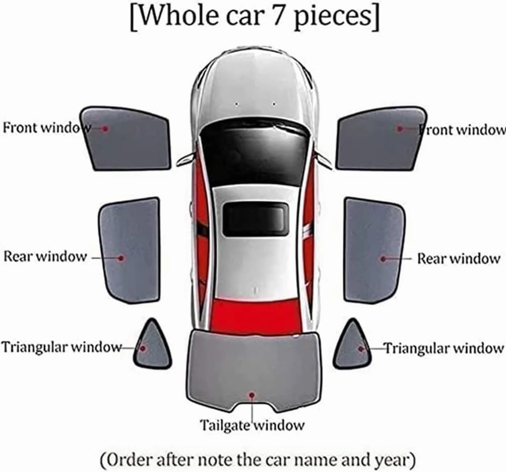 Car Side Window Sunshade for Opel Astron,High Elastic Material Front Rear Sun Shade Cover UV Protecti Breathable Sun Visor Privacy Protection,F